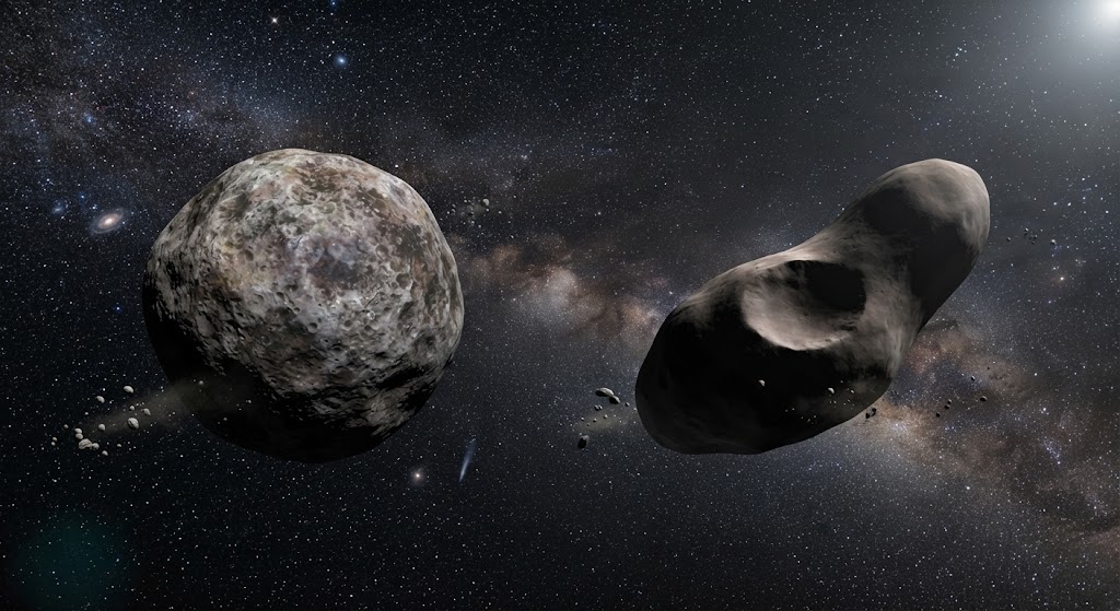 Asteroide Pallas e Hígia